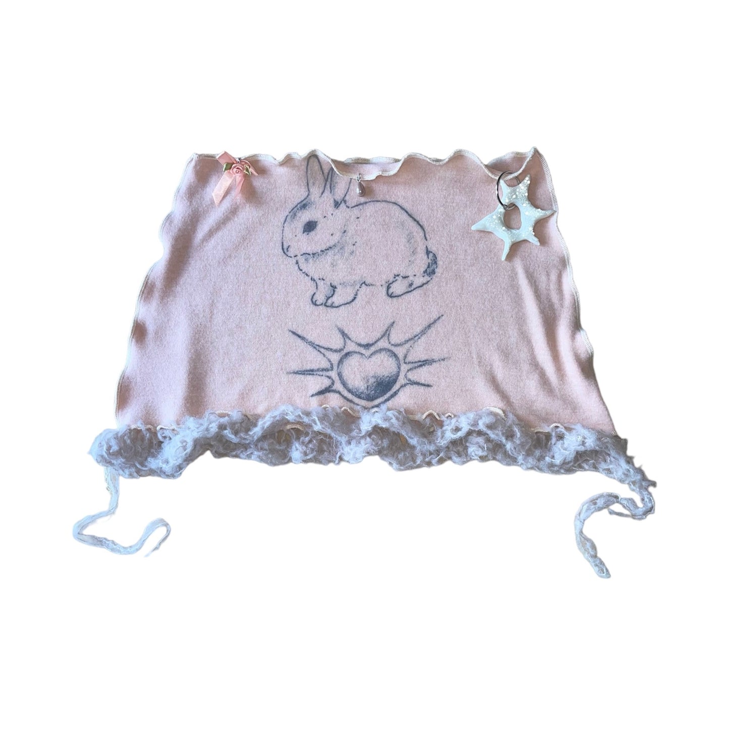 baby rabbit knit skirt