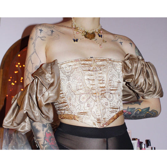 ultra baroque silk corset top