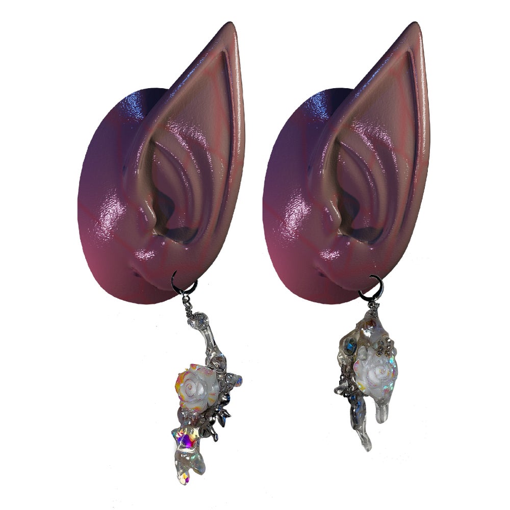 rose cluster earrings
